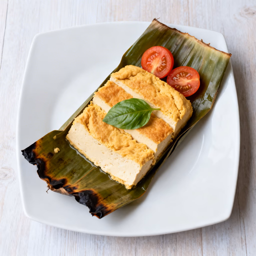 Image of Pepes Tofu (Javanese Banana Leaf Steamed Tofu)