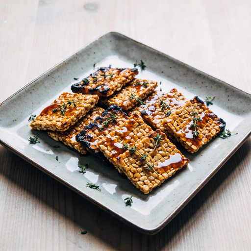 Image of Smoky Maple Baked Tempeh