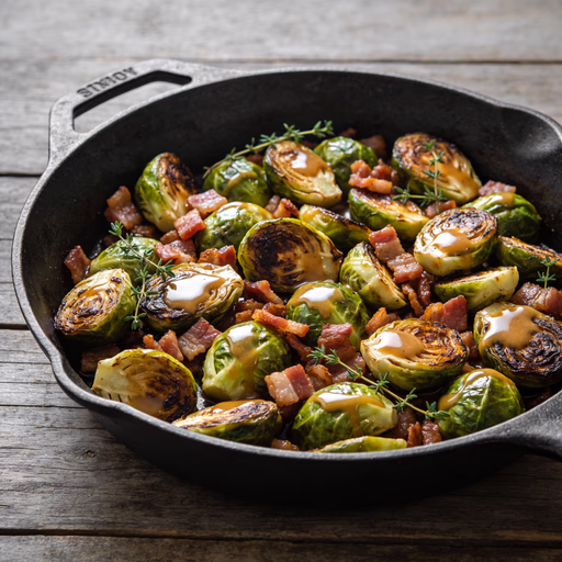 Image of Maple Dijon Brussels Sprout Skillet
