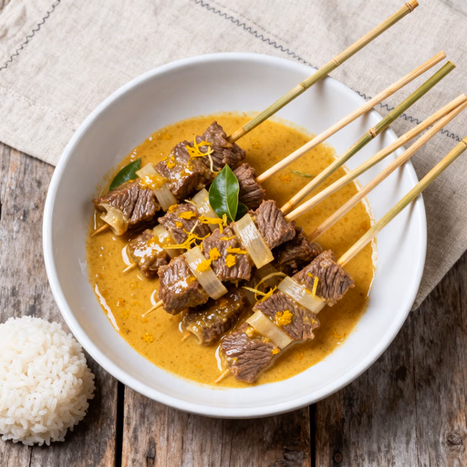 Image of Sate Padang (Padang Beef Satay)