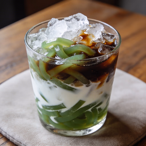 Image of Es Cendol (Pandan Jelly Dessert)
