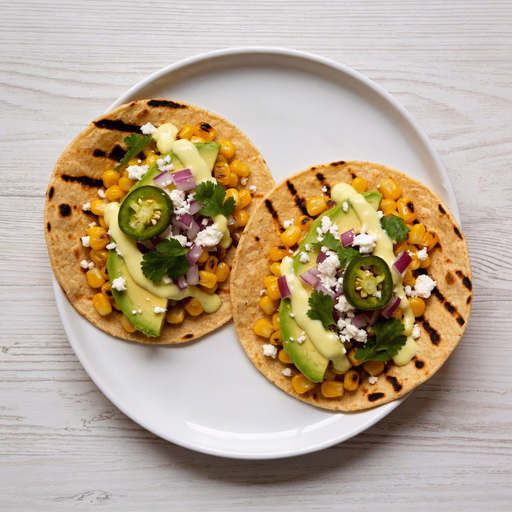 Image of Charred Corn & Avocado Tacos