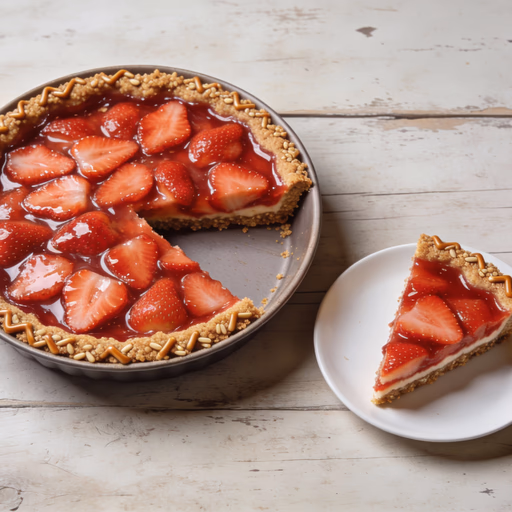 Image of Strawberry Pretzel Pie
