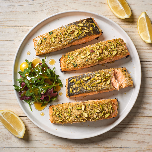 Image of Pistachio Herb Crusted Salmon