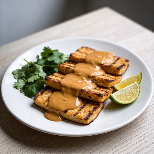Image of Grilled Tempeh with Peanut Sauce