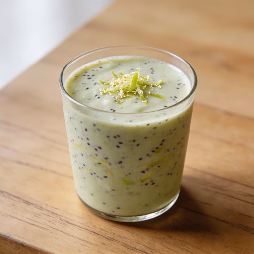Image of Zesty Apple Lime Chia Smoothie
