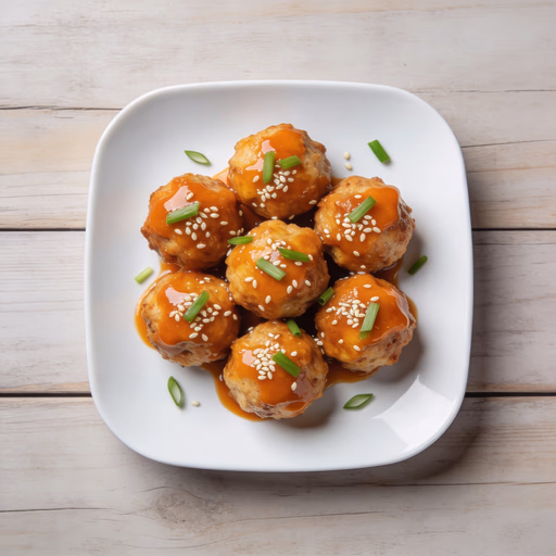 Image of Orange Sesame Glazed Meatballs