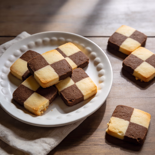 Image of Eggless Checkerboard Cookies